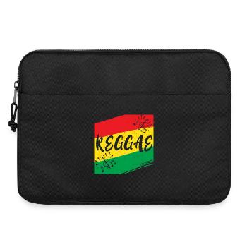 Rainbow music with sheet music print - Laptop bag 15" - black - Front