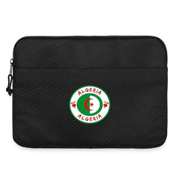 Algerien Kreis mit Nationalflagge Geschenk Algier - Laptoptasche 15" - Schwarz - Vorne