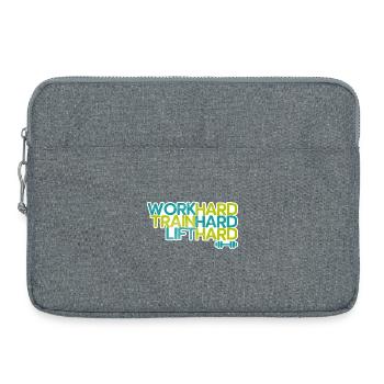 Fitness saying - Laptop bag 15" - heather grey - Front