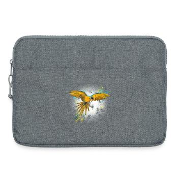 Papagei ara - Laptoptasche 15" - Grau meliert - Vorne