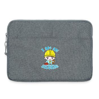 électricien - Sacoche pour ordinateur portable 15 pouces - gris chiné - Devant
