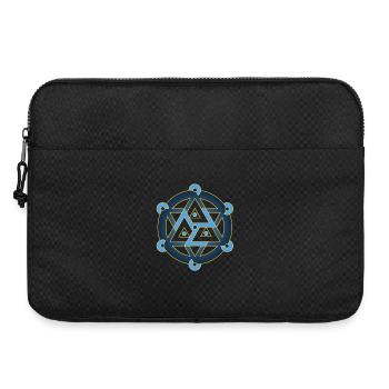 Antahkarana à l’intérieur de Merkabah, Géométrie Sacrée - Sacoche pour ordinateur portable 15 pouces - noir - Devant