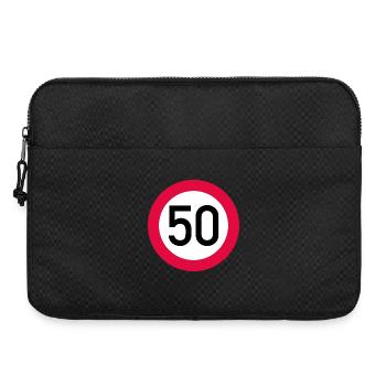 50 ans Attention ! Panneau de signalisation 50 km/h - Sacoche pour ordinateur portable 15 pouces - noir - Devant