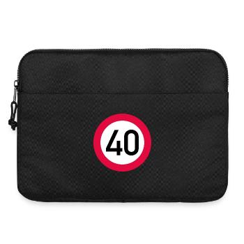 40 ans Attention ! Panneau de signalisation 40 km/h - Sacoche pour ordinateur portable 15 pouces - noir - Devant