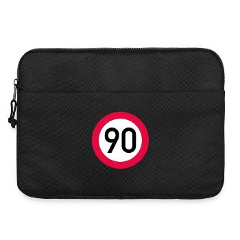 90 ans Attention ! Panneau de signalisation 90 km/h - Sacoche pour ordinateur portable 15 pouces - noir - Devant