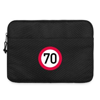 70 ans Attention ! Panneau de signalisation 70 km/h - Sacoche pour ordinateur portable 15 pouces - noir - Devant
