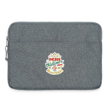 40 years old - Laptop bag 15" - heather grey - Front