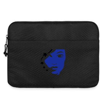 Visage de fille Visage de femme - Sacoche pour ordinateur portable 15 pouces - noir - Devant