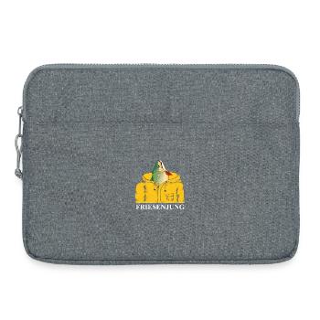 Friesenjung - I am a frieze and proud of it - Laptop bag 15" - heather grey - Front