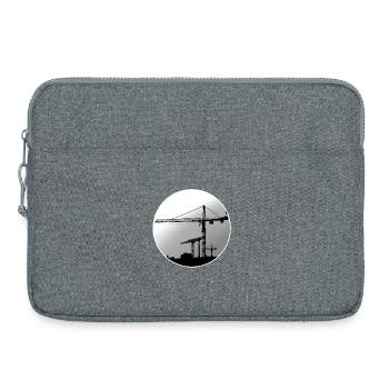 Kranführer Kran - Laptoptasche 15" - Grau meliert - Vorne
