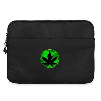 feuille de cannabis - Sacoche pour ordinateur portable 15 pouces - noir - Devant
