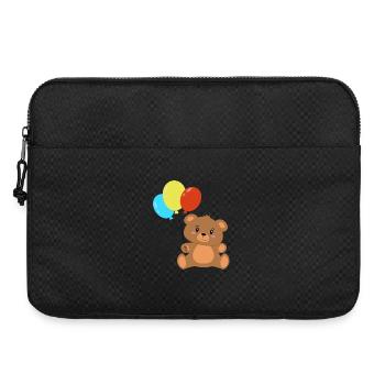 Teddybär mit Luftballons - Laptoptasche 15" - Schwarz - Vorne