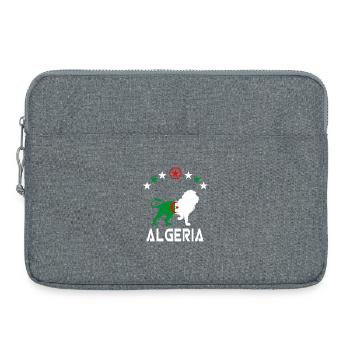 Algerien Löwen Flaggen Design / Geschenk - Laptoptasche 15" - Grau meliert - Vorne