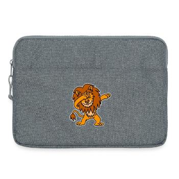 Dab dabbing Lion Danse marrant gamins cadeau - Sacoche pour ordinateur portable 15 pouces - gris chiné - Devant