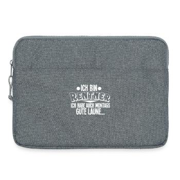 Rentner - Laptoptasche 15" - Grau meliert - Vorne