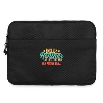 Rentner - Laptoptasche 15" - Schwarz - Vorne