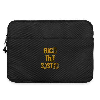 Scheiß auf das System. - Laptoptasche 15" - Schwarz - Vorne
