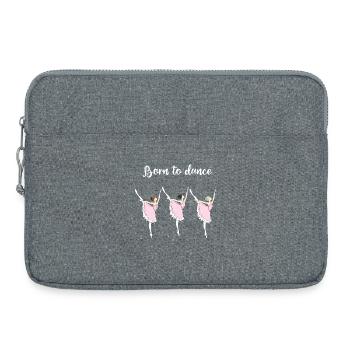 tanzen ballett ballerina Training spitze Girl Tütü - Laptoptasche 15" - Grau meliert - Vorne