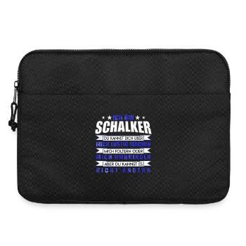 Je suis Schalke Idée cadeau design fan - Sacoche pour ordinateur portable 15 pouces - noir - Devant