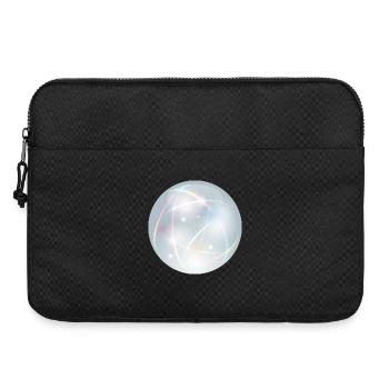 Kristallkugel mit zarten Lichtreflexen in Pastell - Laptoptasche 15" - Schwarz - Vorne