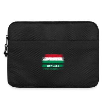 Drapeau vintage Hongrie - Sacoche pour ordinateur portable 15 pouces - noir - Devant