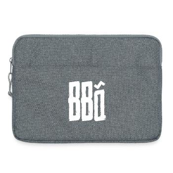 Graffiti-inspired print design - Laptop bag 15" - heather grey - Front