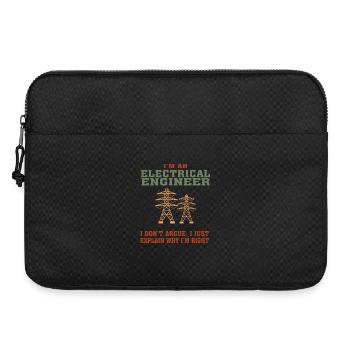 Bestseller Electrical Engineer Tshirt, Funny Quote - Laptop bag 15" - black - Front