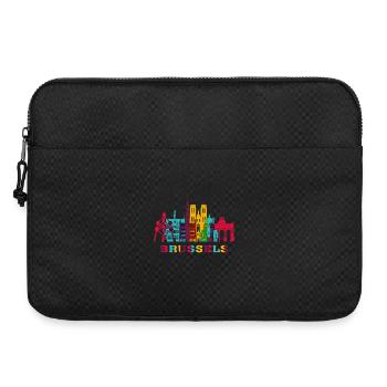 Brussels City Skyline Belgium Landmark - Laptop bag 15" - black - Front