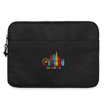 Londres City Skyline Angleterre Landmark - Sacoche pour ordinateur portable 15 pouces - noir - Devant