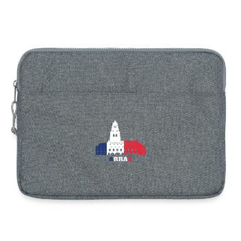 Arras City Skyline France Landmark Map - Laptop bag 15" - heather grey - Front