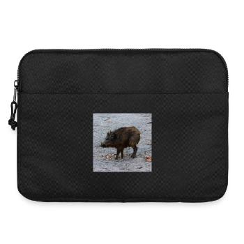 Wild boar hunter ranger hunt forest gift - Laptop bag 15" - black - Front