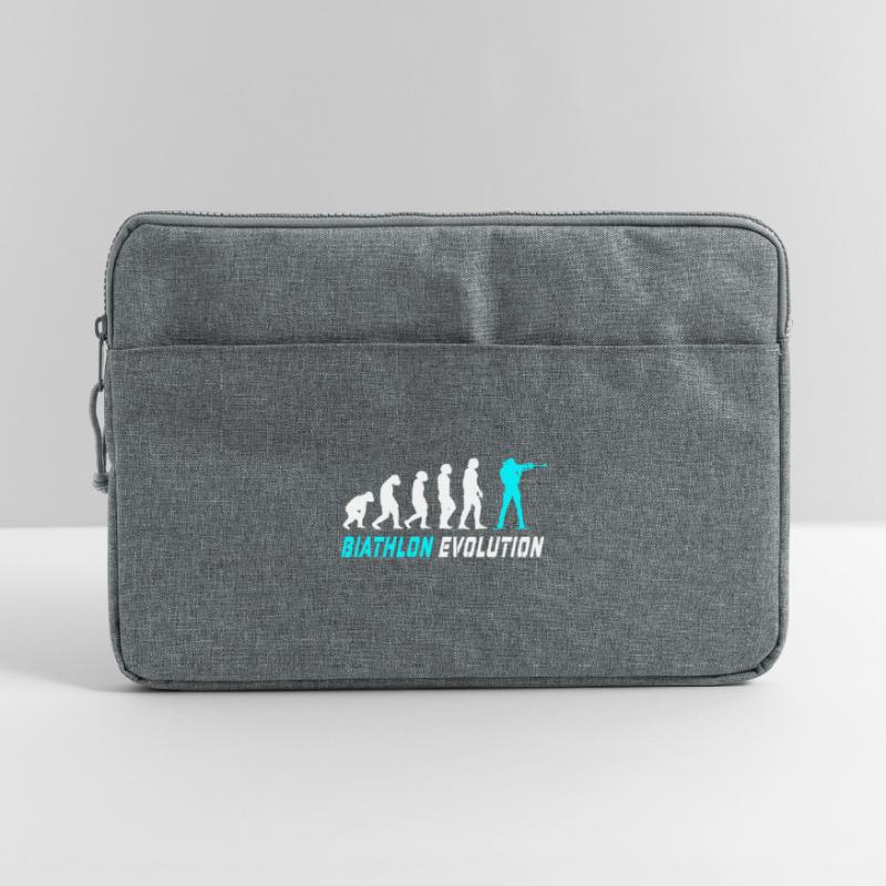 Conception / idée cadeau Evolution biathlon Sacoche pour ordinateur portable 15 pouces