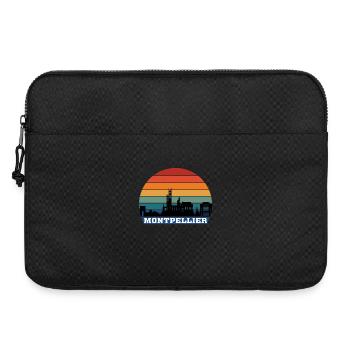 Montpellier Skyline Souvenir Frankreich Silhouette - Laptoptasche 15" - Schwarz - Vorne