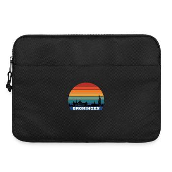 Groningen Skyline Silhouette Souvenir Niederlande - Laptoptasche 15" - Schwarz - Vorne