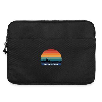 Souvenir de Silhouette Skyline Nimègue Pays-Bas - Sacoche pour ordinateur portable 15 pouces - noir - Devant
