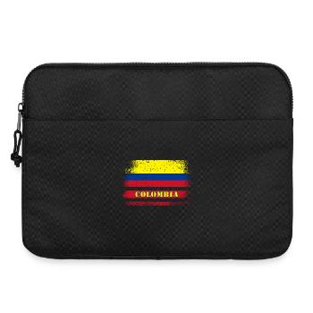 Kolumbien Vintage Flagge / Geschenkidee - Laptoptasche 15" - Schwarz - Vorne