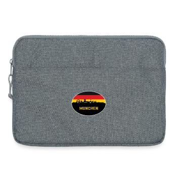Munich Germany Flag Skyline München Deutsche - Laptop bag 15" - heather grey - Front