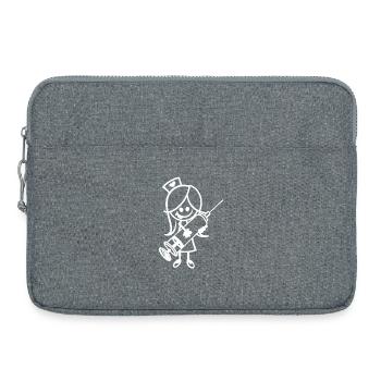 Infirmière infirmière paramédicale profession sociale - Sacoche pour ordinateur portable 15 pouces - gris chiné - Devant