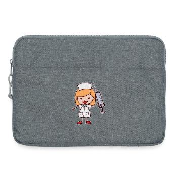 Nurse Sweet Carer Social Worker - Laptop bag 15" - heather grey - Front
