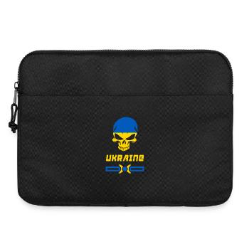 Conception de crâne d'Ukraine / idée cadeau - Sacoche pour ordinateur portable 15 pouces - noir - Devant