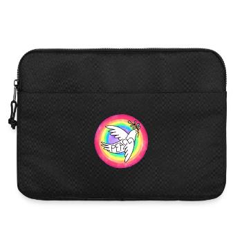 Colombe de la paix - Sacoche pour ordinateur portable 15 pouces - noir - Devant