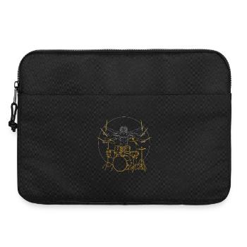 Drums Da Vinci - Cadeau Drummer Rock - Sacoche pour ordinateur portable 15 pouces - noir - Devant