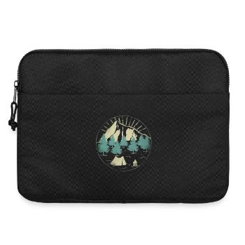 Tentes nature montagnes - Sacoche pour ordinateur portable 15 pouces - noir - Devant