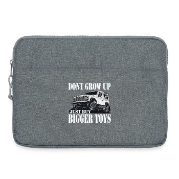 Defender Land-Rover Gift cadeau - Sacoche pour ordinateur portable 15 pouces - gris chiné - Devant