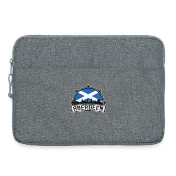 Aberdeen Scotland Skyline Travel Souvenir Scottish - Laptop bag 15" - heather grey - Front