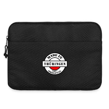 FAIT EN THURINGIE Cadeau né - Sacoche pour ordinateur portable 15 pouces - noir - Devant