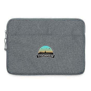 Stockholm Suède Skyline Souvenir suédois - Sacoche pour ordinateur portable 15 pouces - gris chiné - Devant