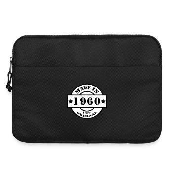 MADE IN 1960 year of birth year of manufacture vintage gift - Laptop bag 15" - black - Front