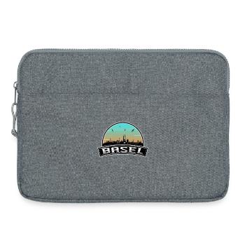 Bâle Suisse Skyline Souvenir suisse - Sacoche pour ordinateur portable 15 pouces - gris chiné - Devant
