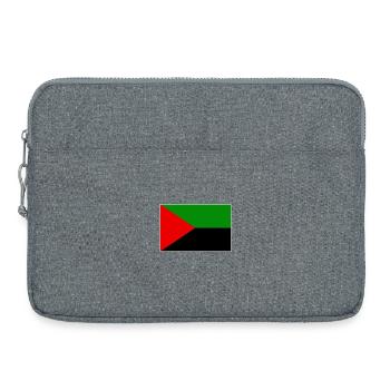 Flag of Martinique red green black - Laptop bag 15" - heather grey - Front